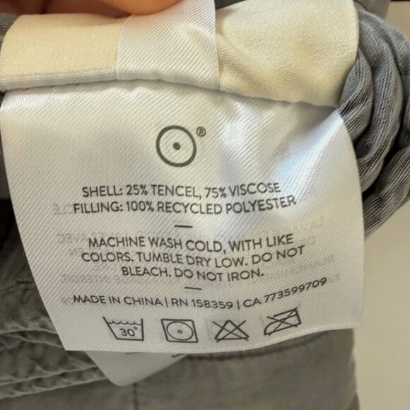 Sunday Citizen Stonewashed Lyocell Quilt Queen Color Coal - Picture 6 of 6